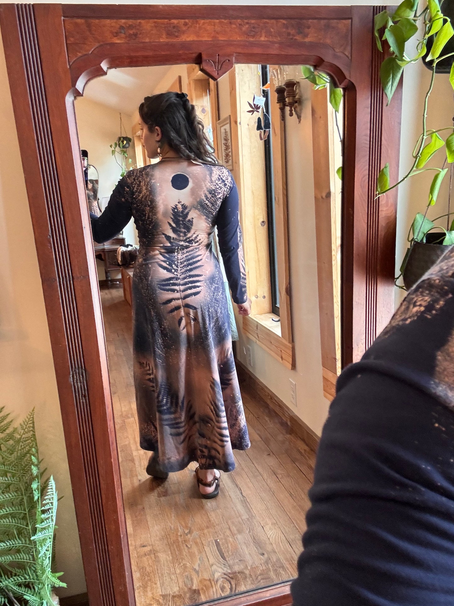 Abstract Fern dress~ size M/L