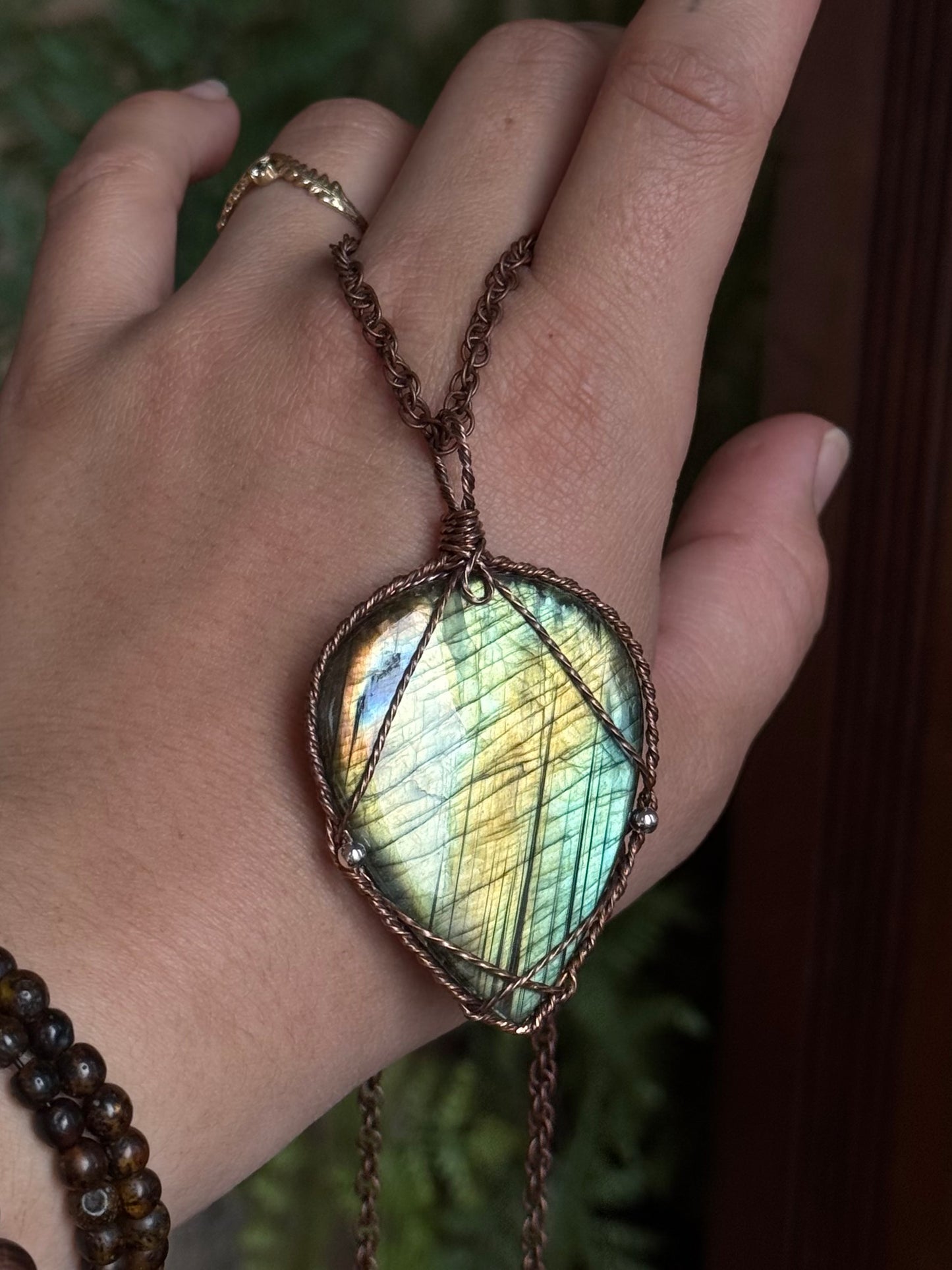 Big and Bold Labradorite Medallion