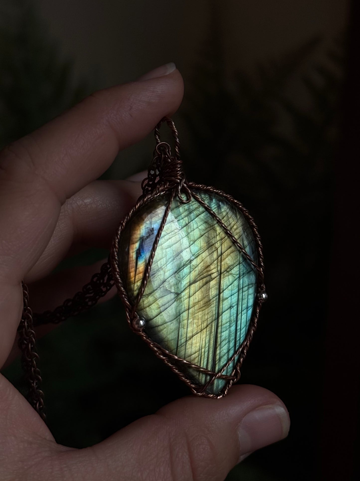 Big and Bold Labradorite Medallion