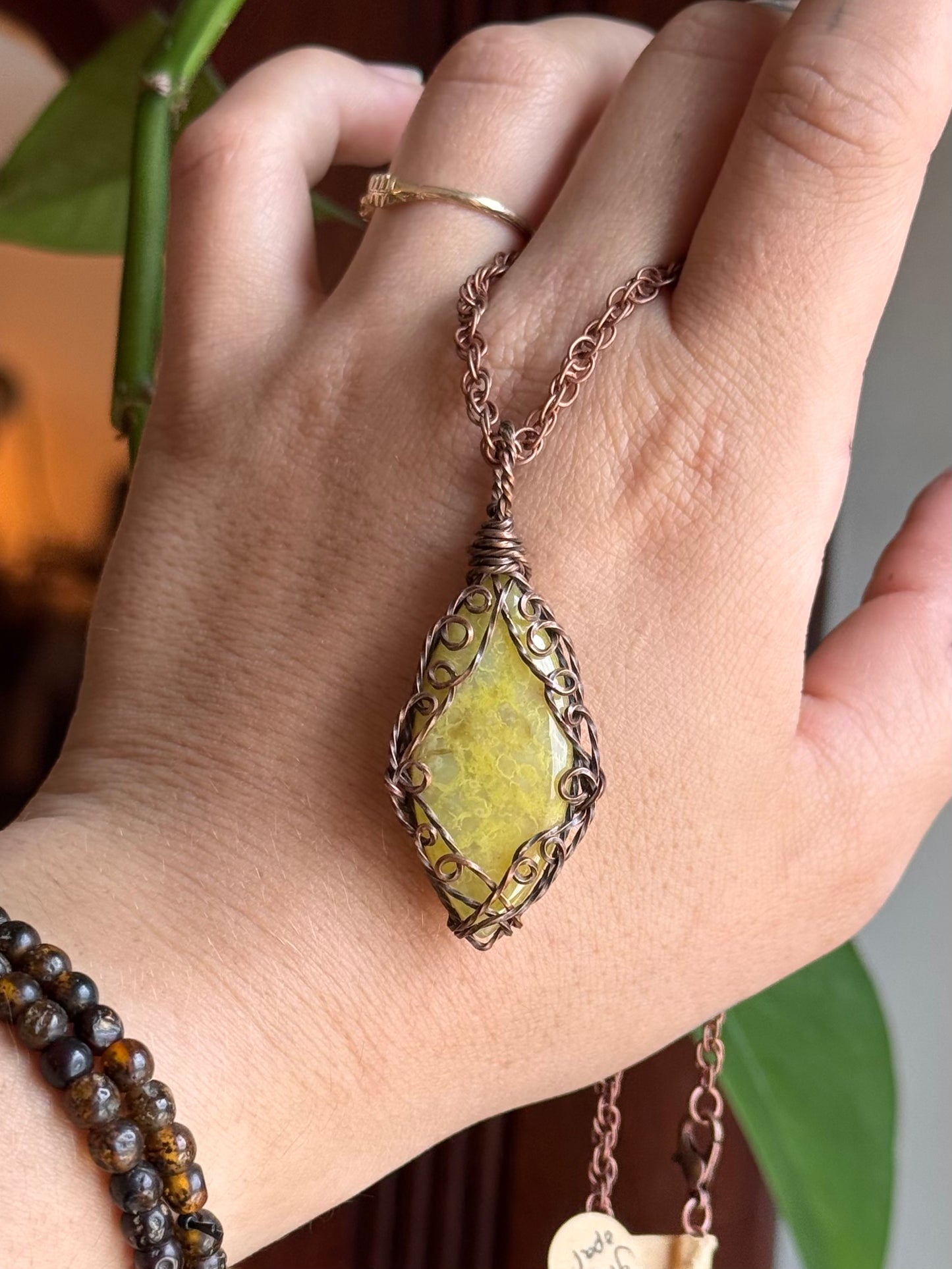 Green Opal Druid Pendant