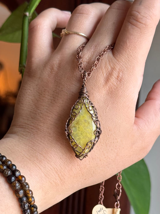 Green Opal Druid Pendant