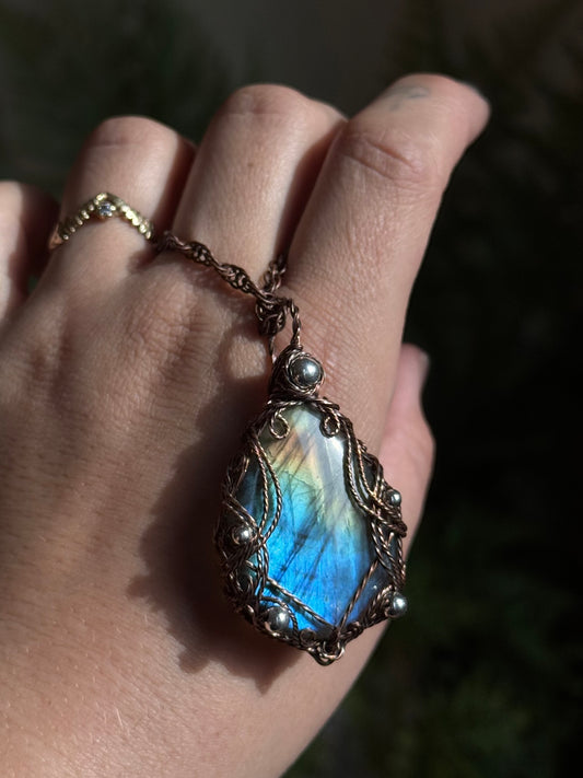New Druid II Labradorite Teardrop