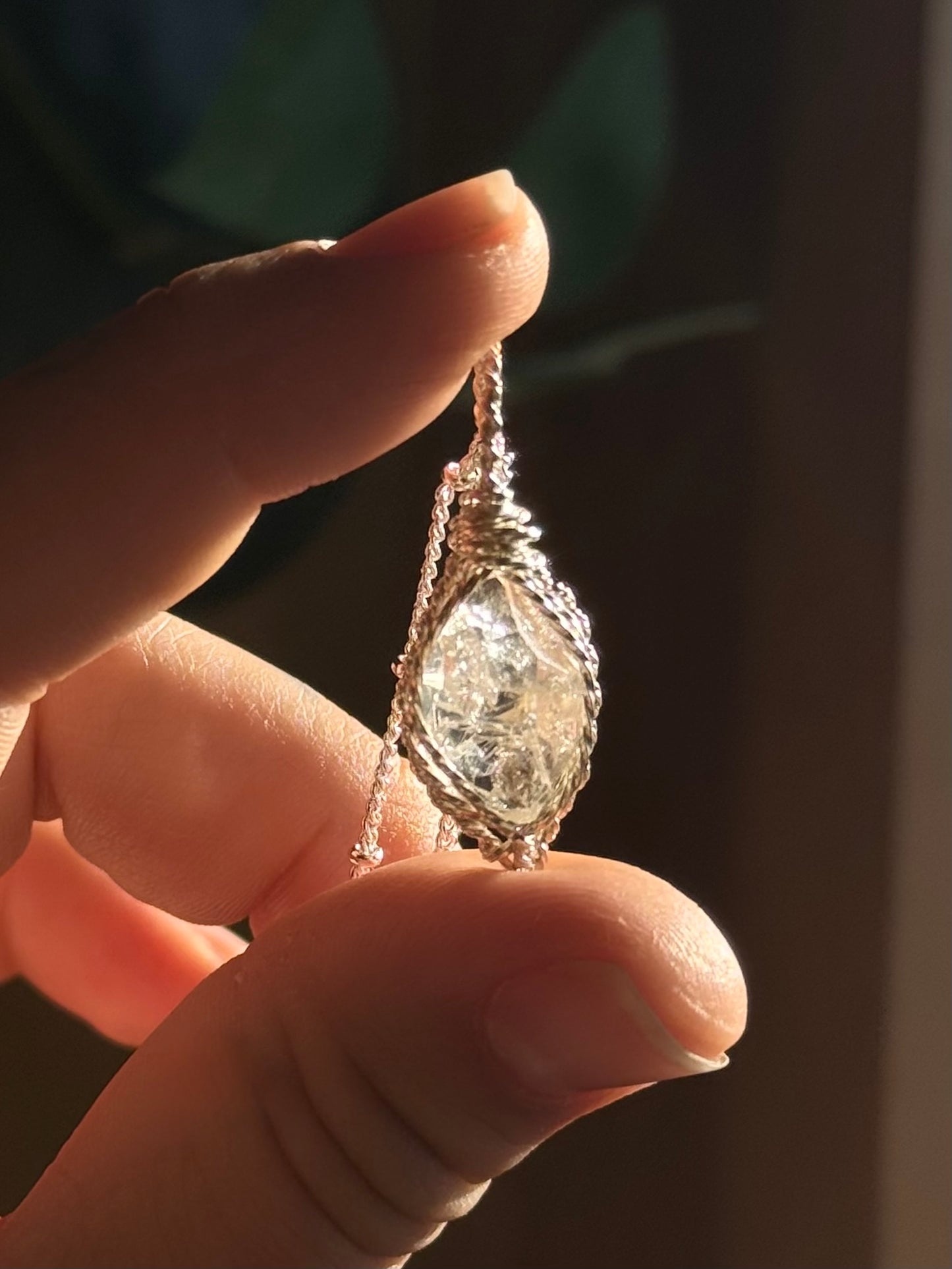 Herkimer Diamond ~ Sterling