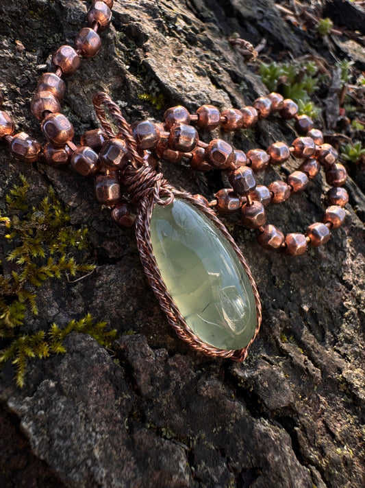 Prehnite Theia in Copper