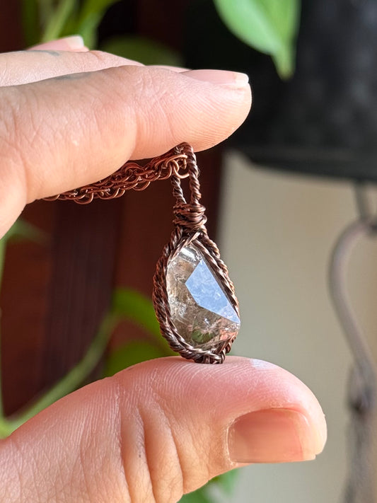 Baroque Herkimer Diamond Pendant