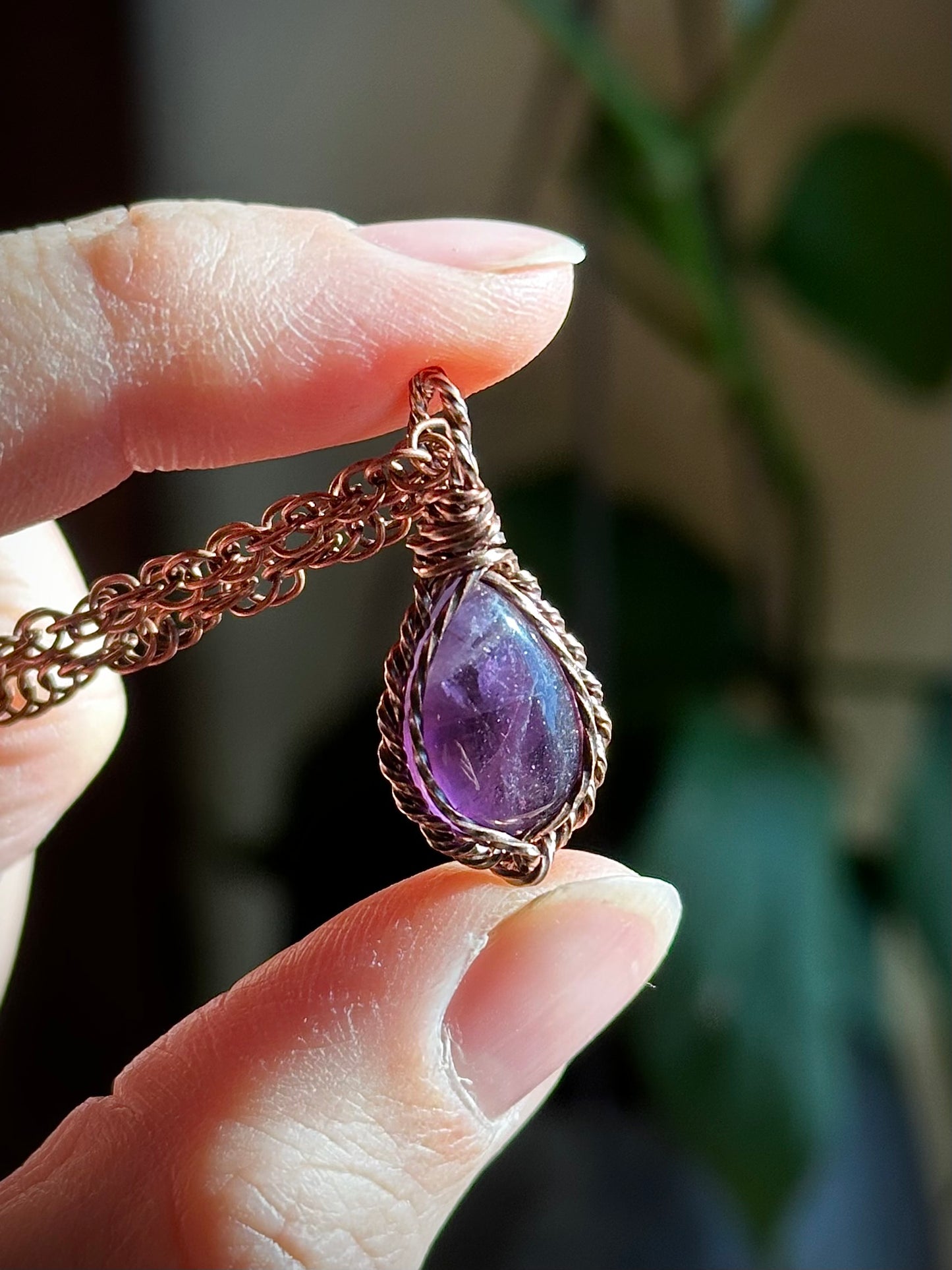 Amethyst in Copper