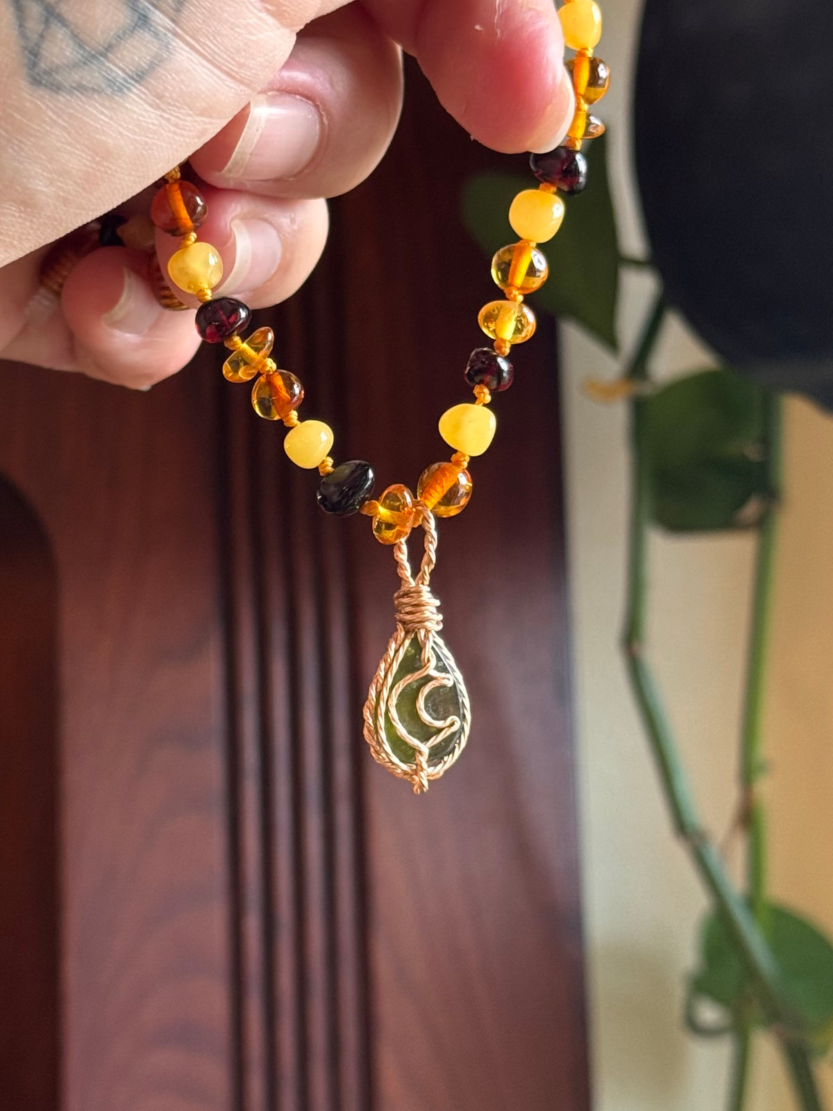New Green Vesuvianite customizable necklaces
