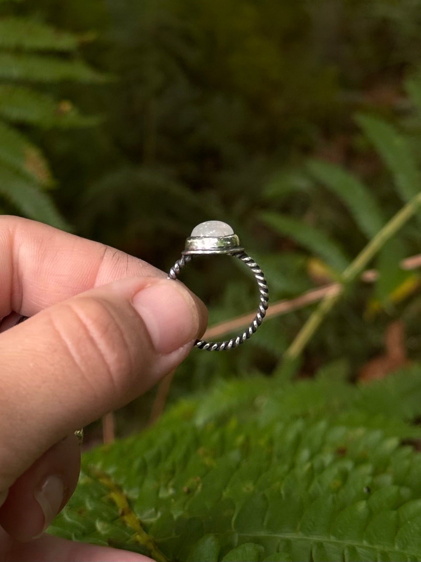 Moonstone Fairy Ring ~ size 7.5