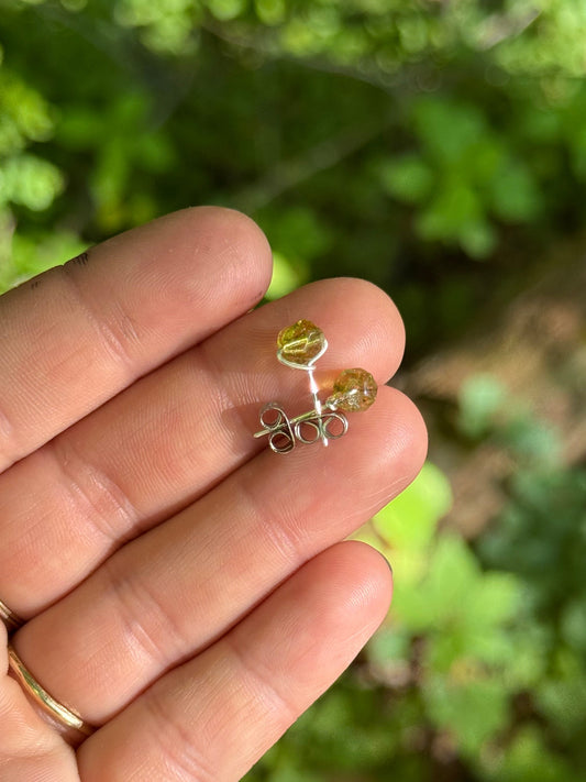 Stud earrings ~ Sterling multi gem options