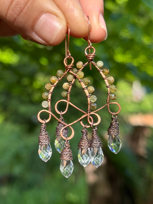 Belle Earrings ~ multi gem options