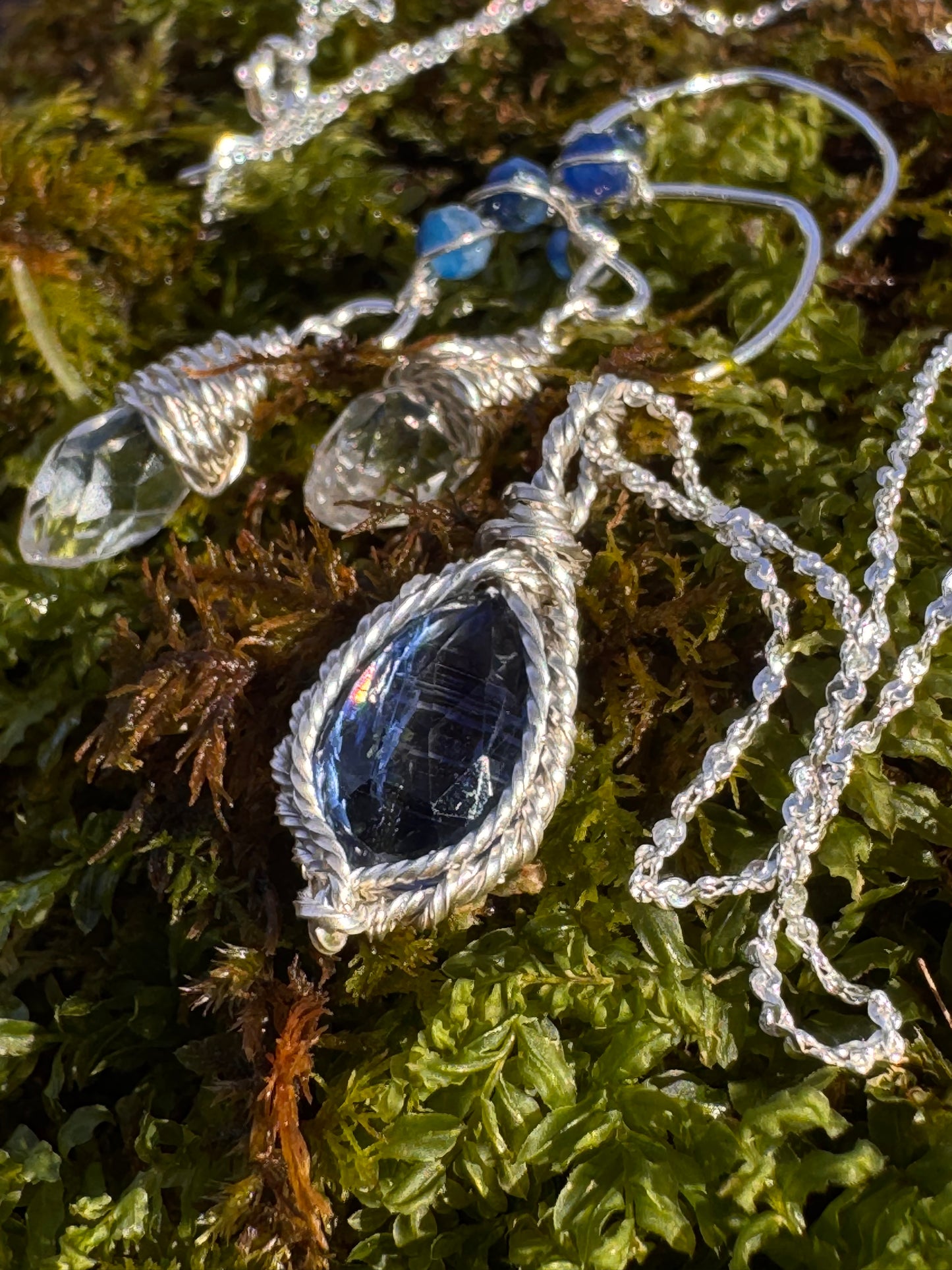 Kyanite Specialty Pendant ~ Sterling