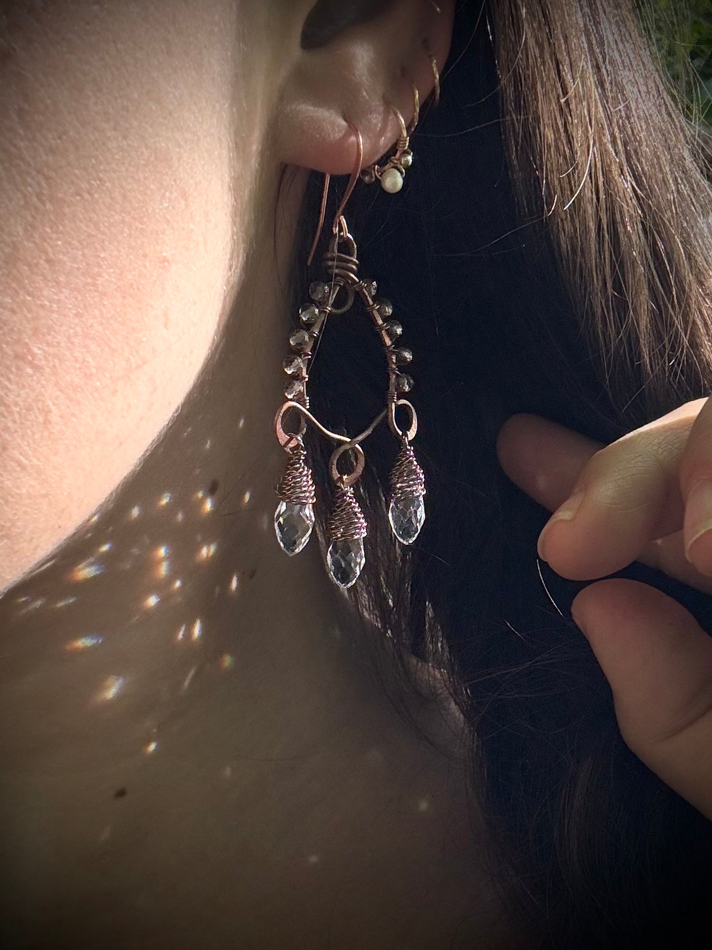 Belle Earrings ~ multi gem options