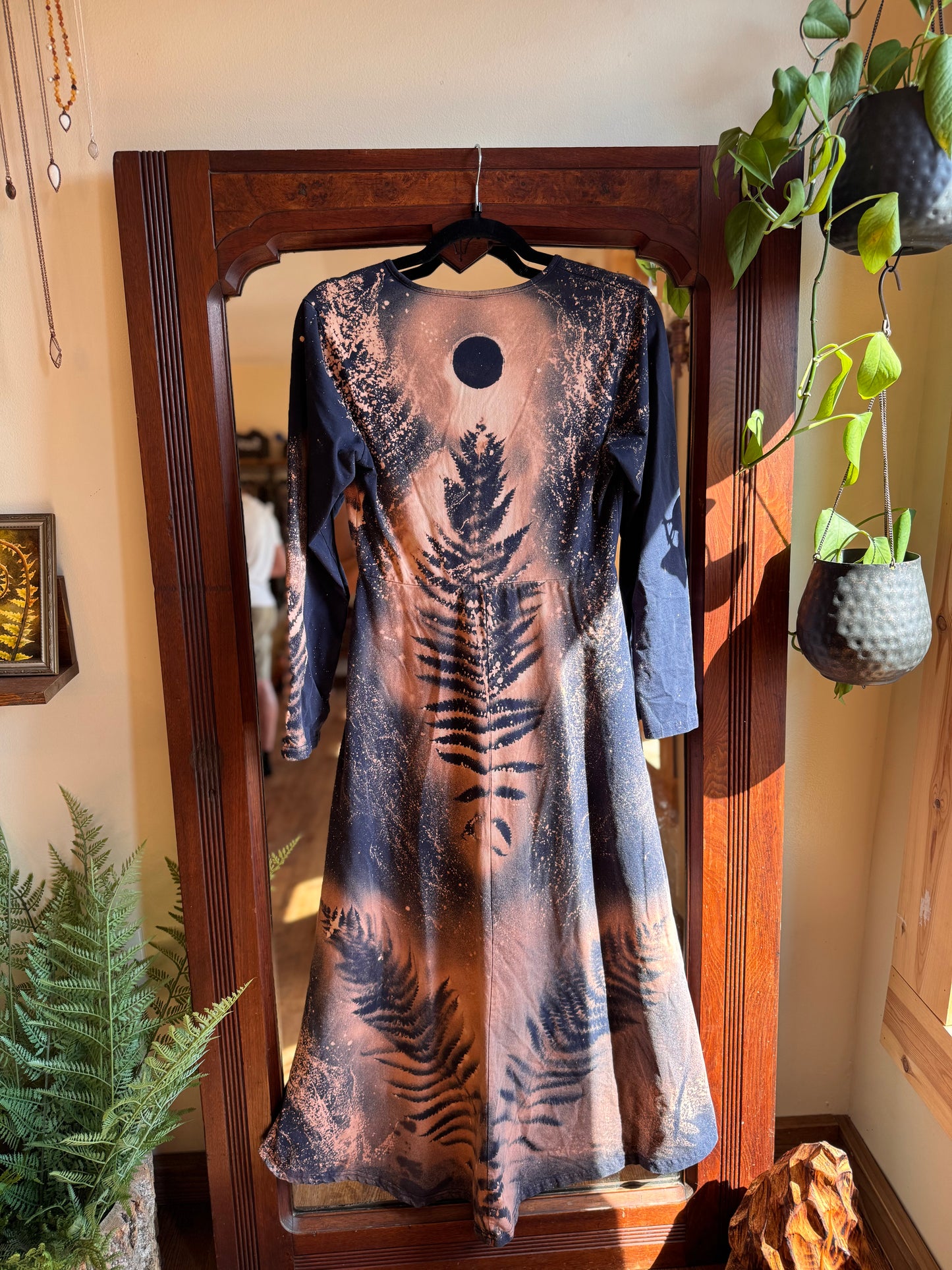 Abstract Fern dress~ size M/L