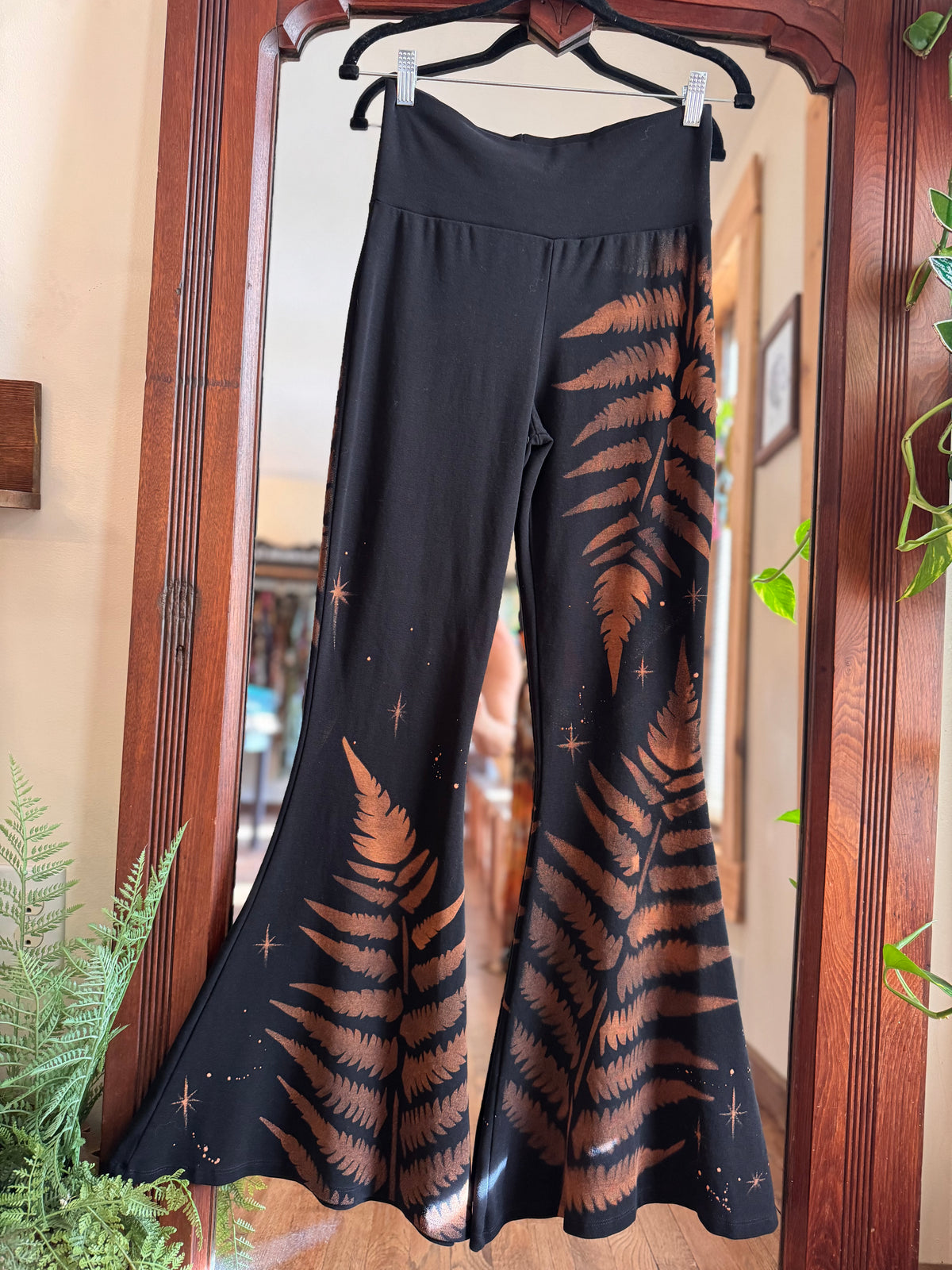 NEW Size Large Fern Organic Cotton Bell Bottoms