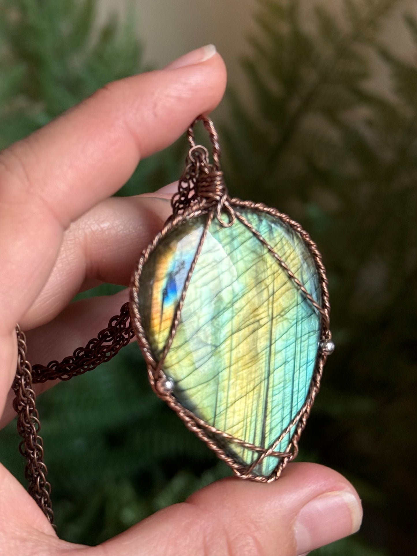 Big and Bold Labradorite Medallion