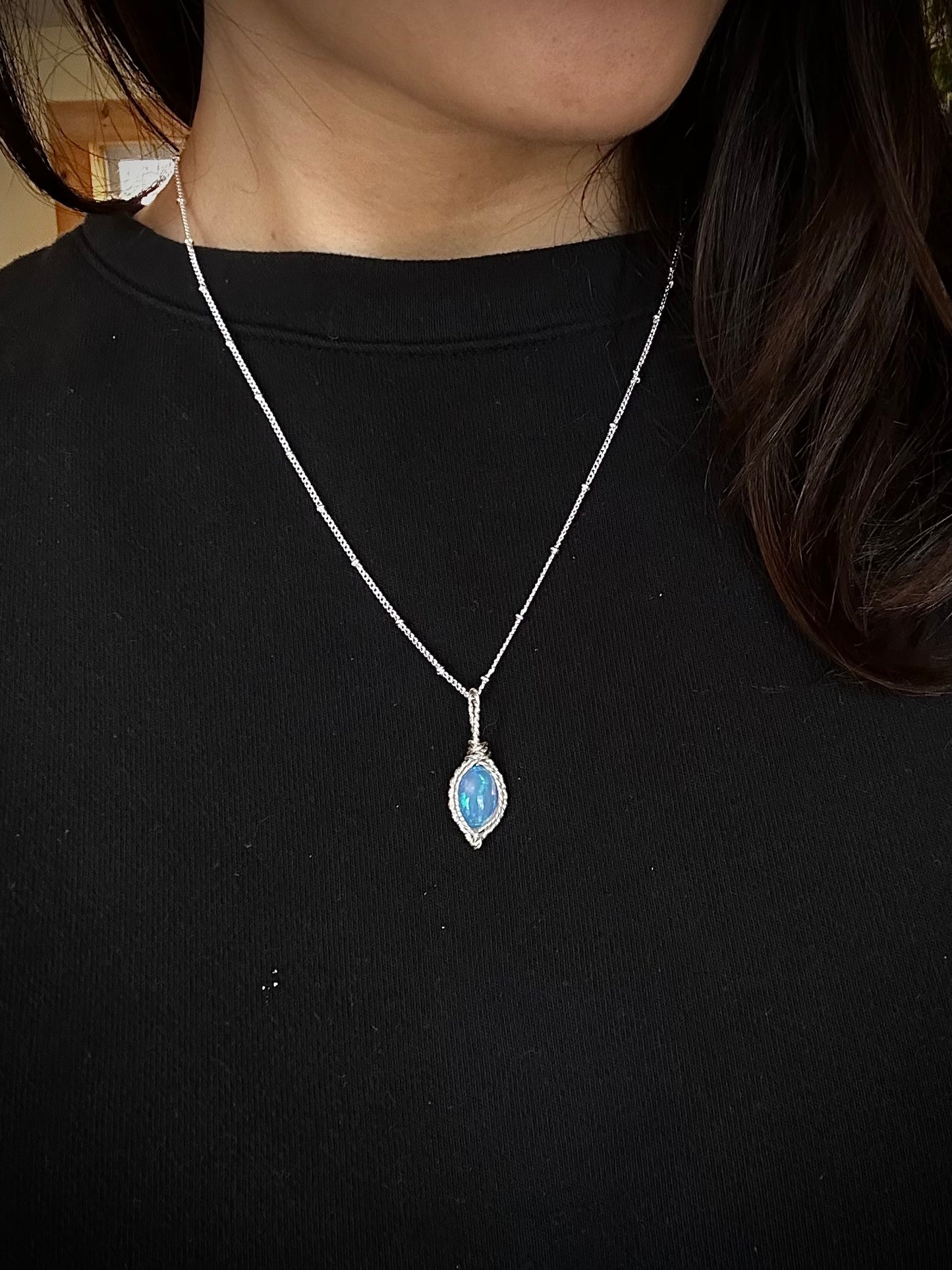 Genuine Opal in Sterling Silver