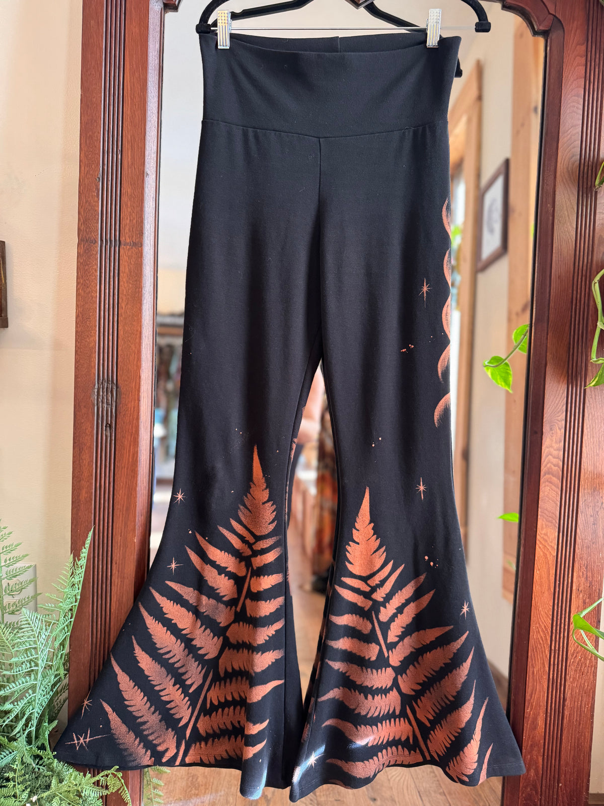 NEW Size Large Moon Phase Organic Cotton Bell Bottoms