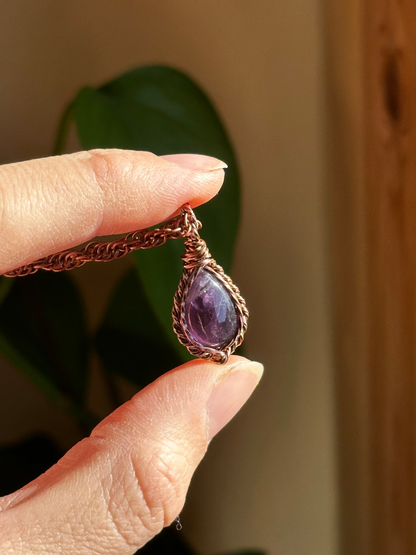 Amethyst in Copper