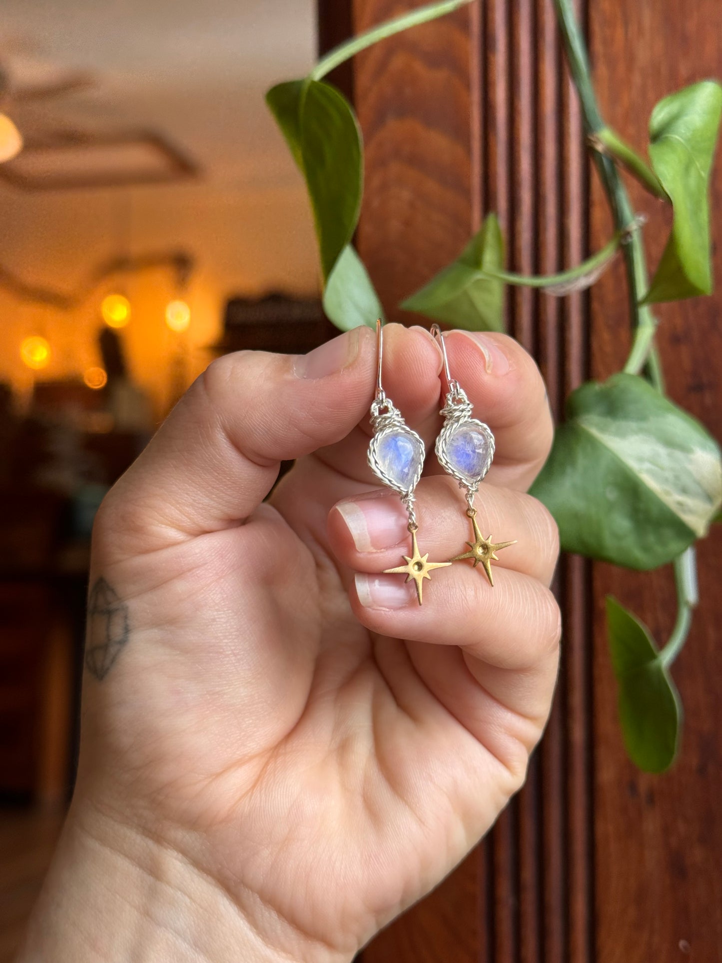 Custom moonstone starling set