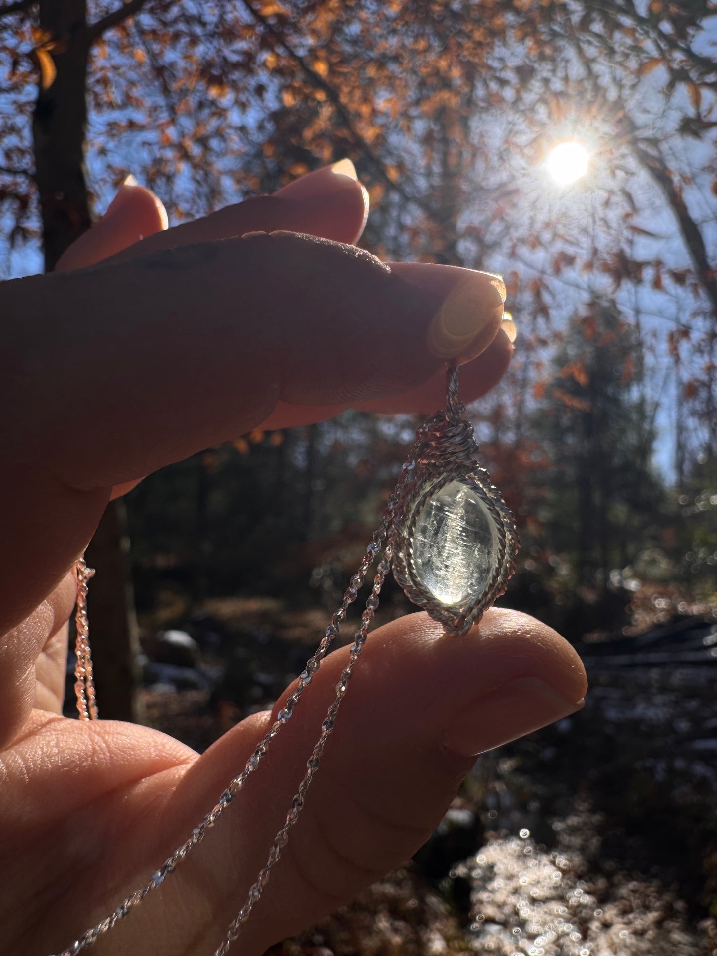 Aquamarine in Sterling