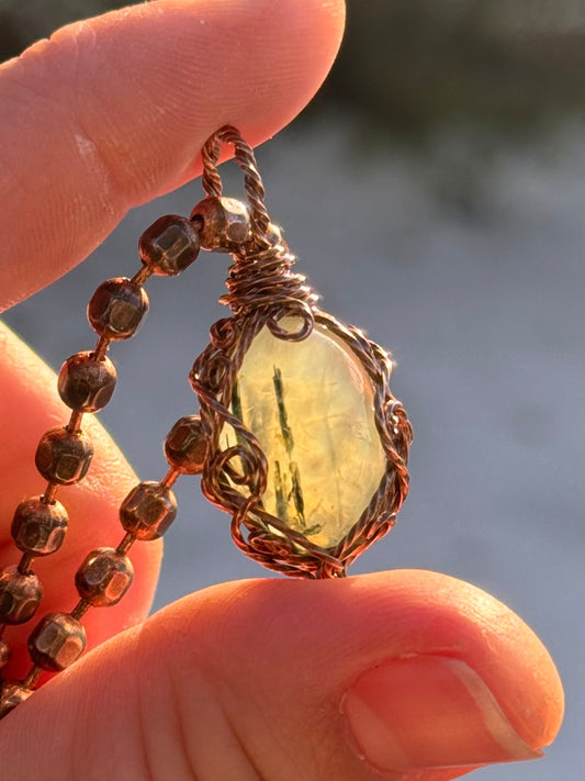Prehnite Druid in Copper