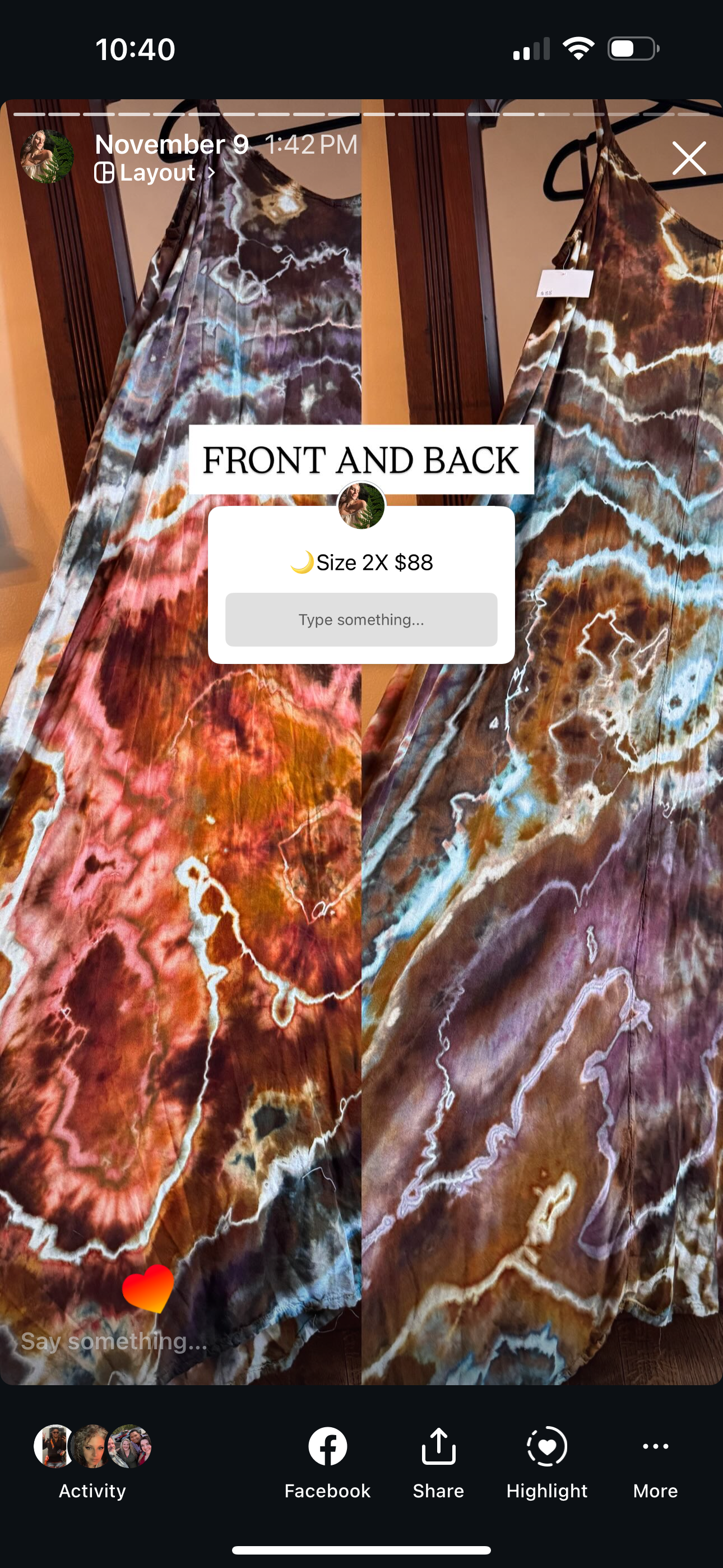 2XL Taurus dress for mama Veronica