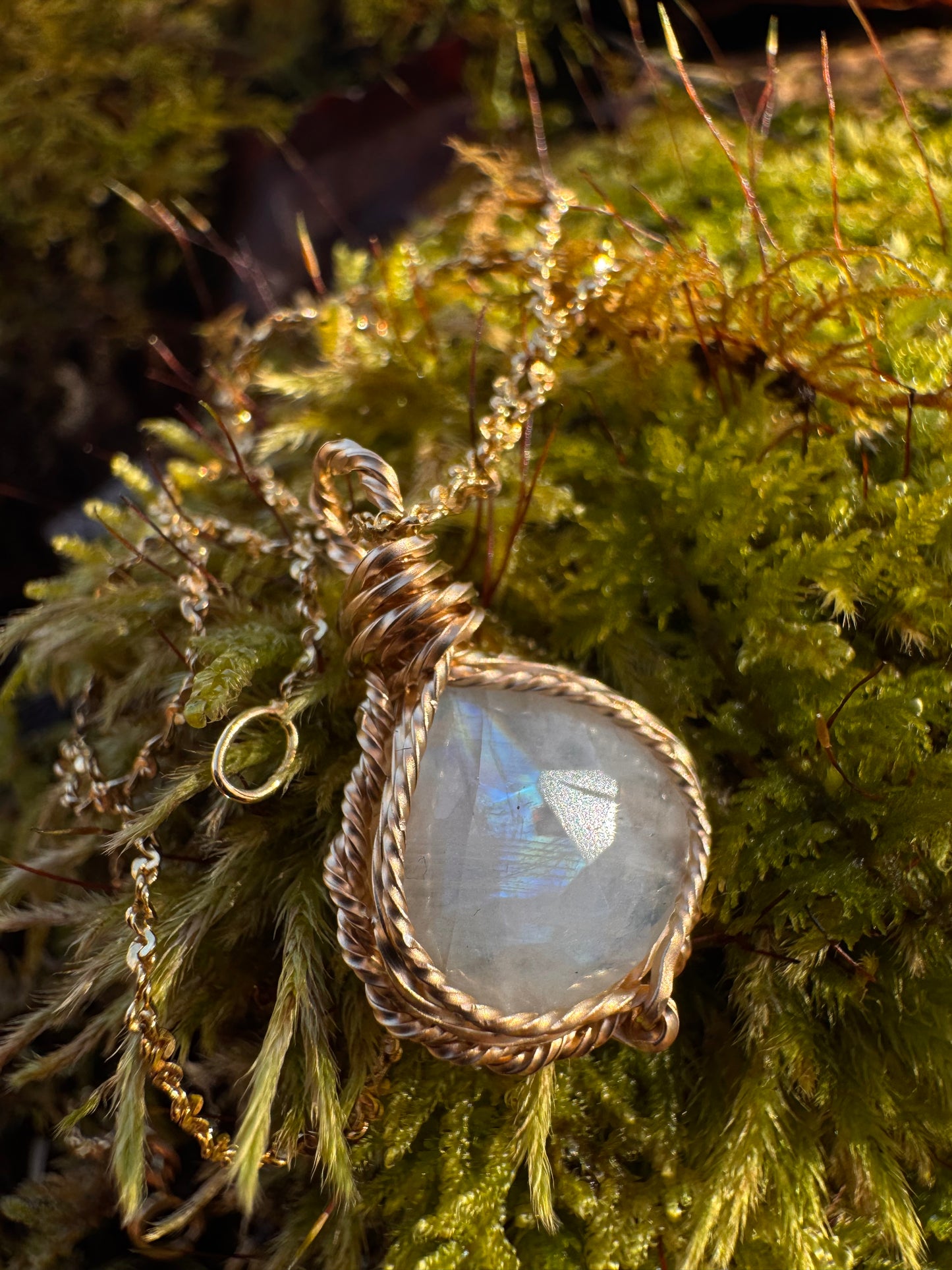 NEW Golden Elf Earrings ~ Aquamarine