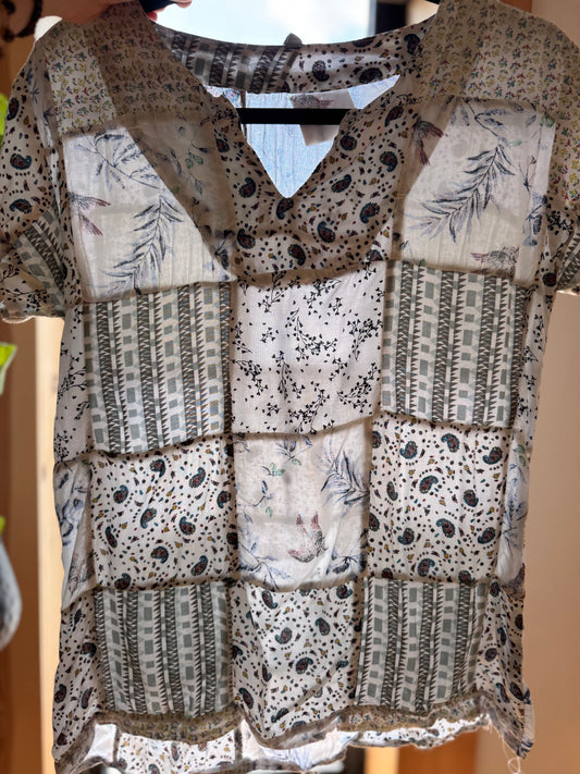 Size S patchwork Tee