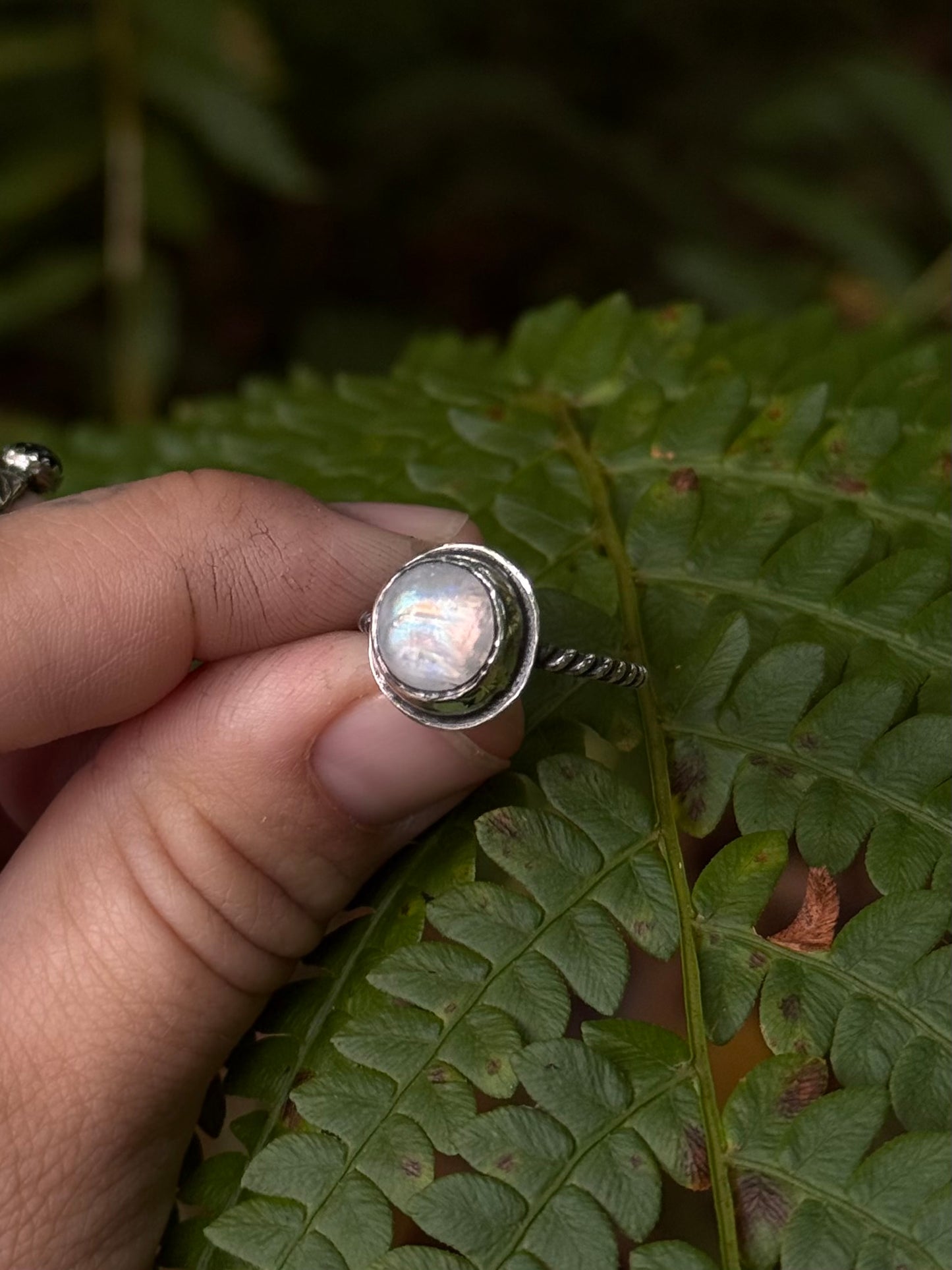 Moonstone Fairy Ring ~ size 7.5