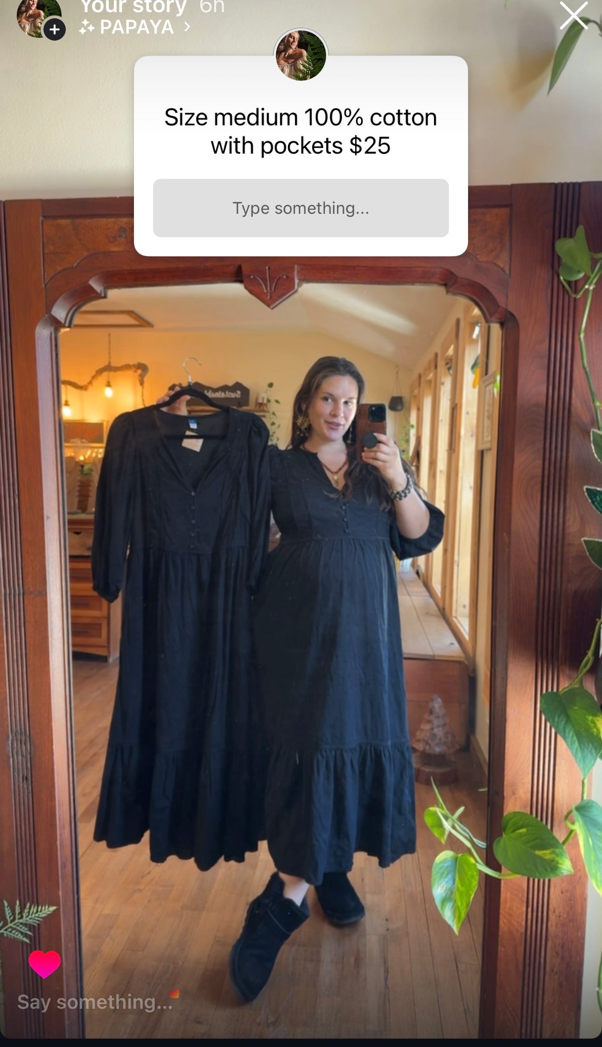 Size M cotton dress