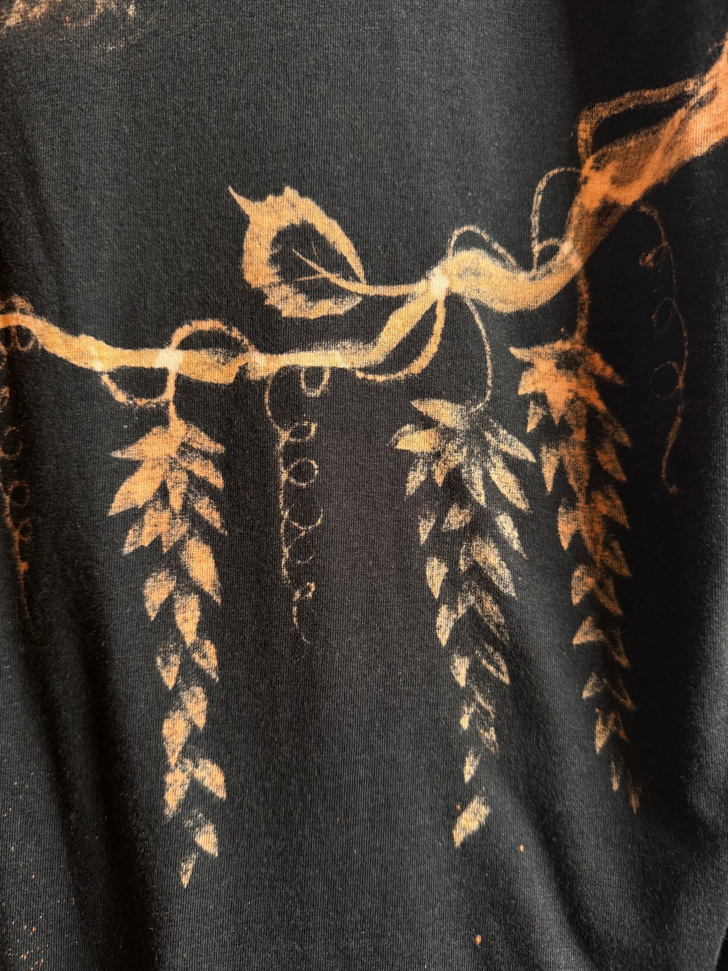 Handpainted Wisteria tee dress XL