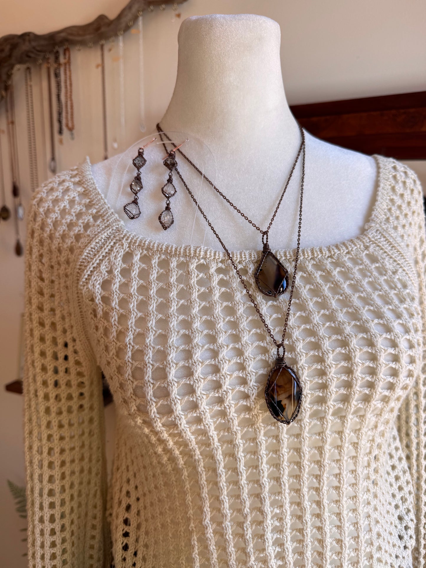 Size M bell sleeve knit crop sweater