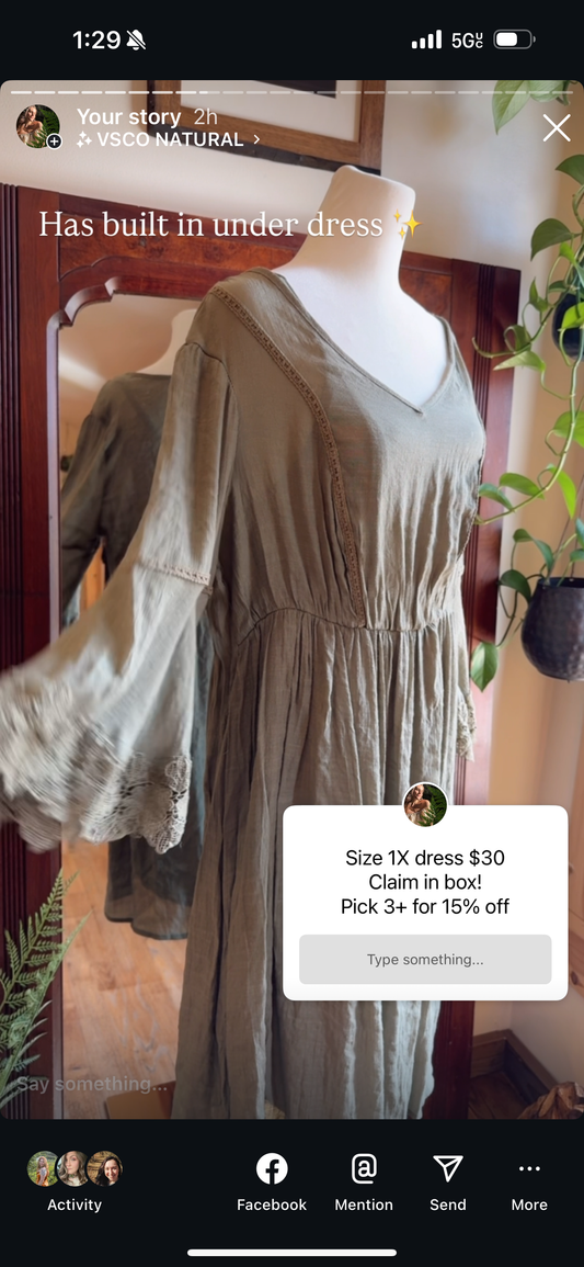 Add on dress for Whitney