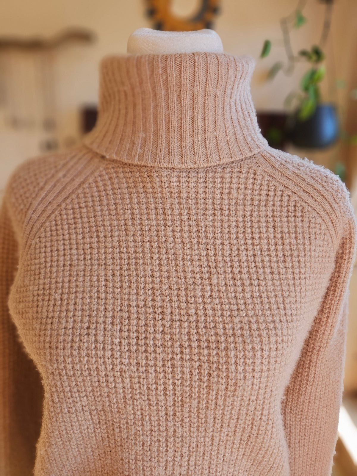Size Medium Tan Knit Sweater