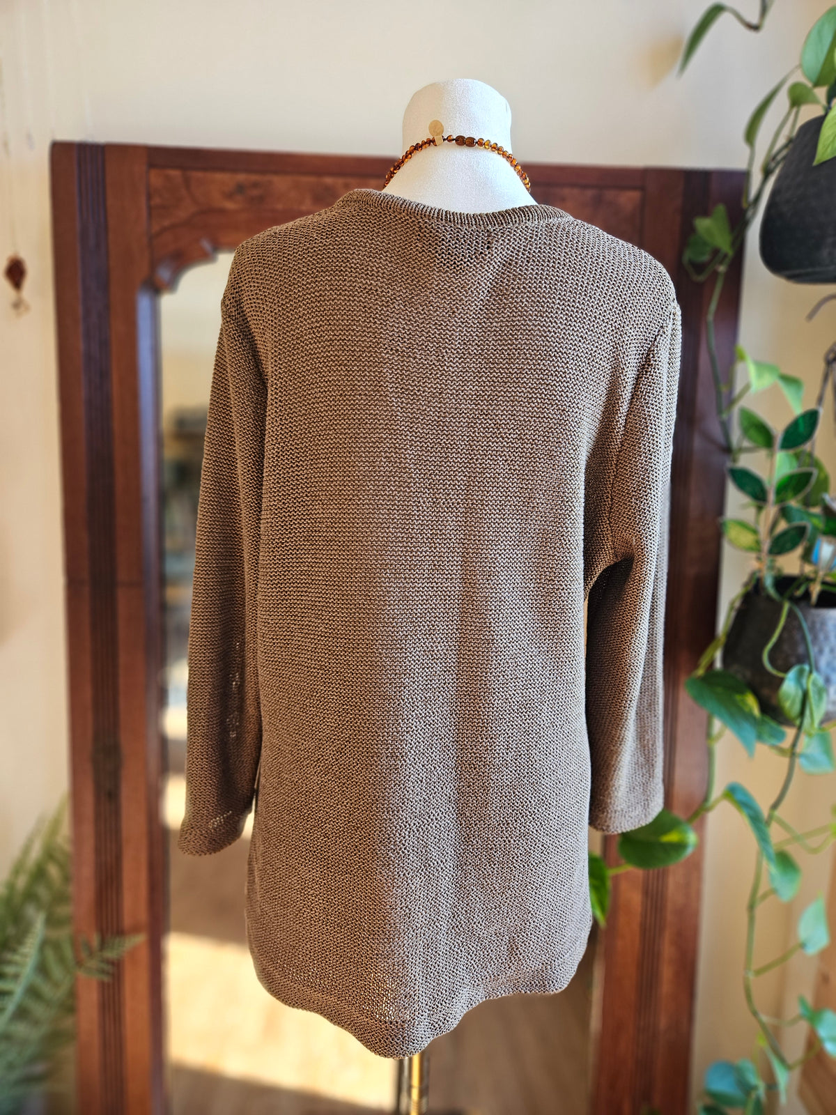 Size XL Brown Knitted Top