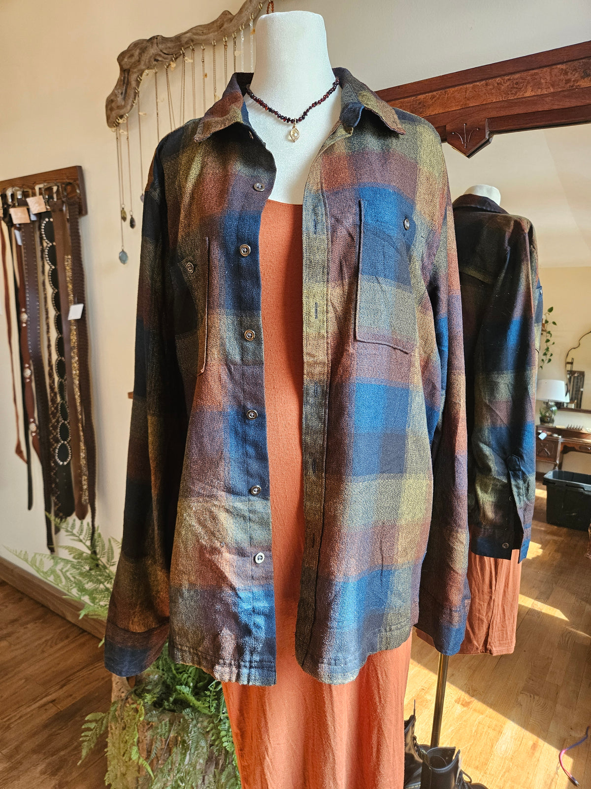 Unisex Large Autumn Flannel