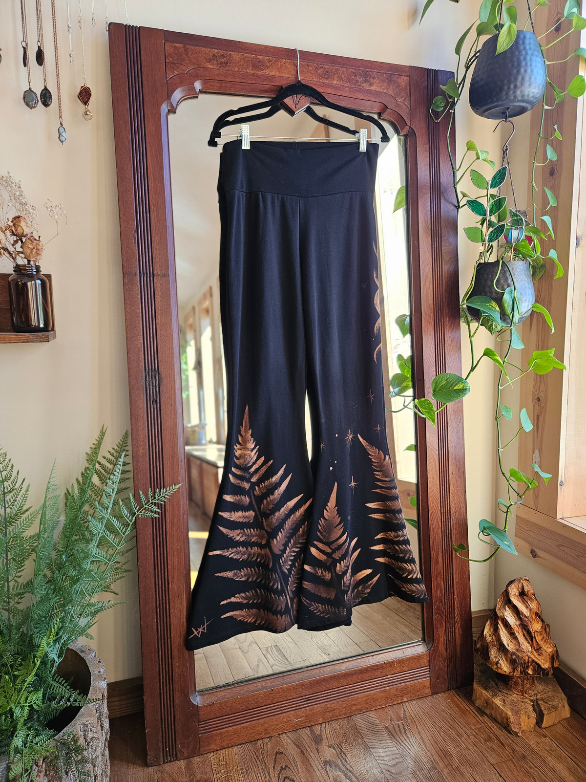 Size XL Hand Painted Flare Pants