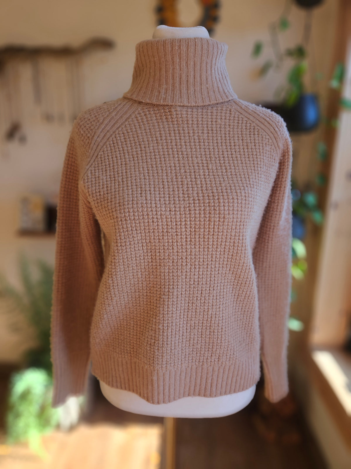 Size Medium Tan Knit Sweater