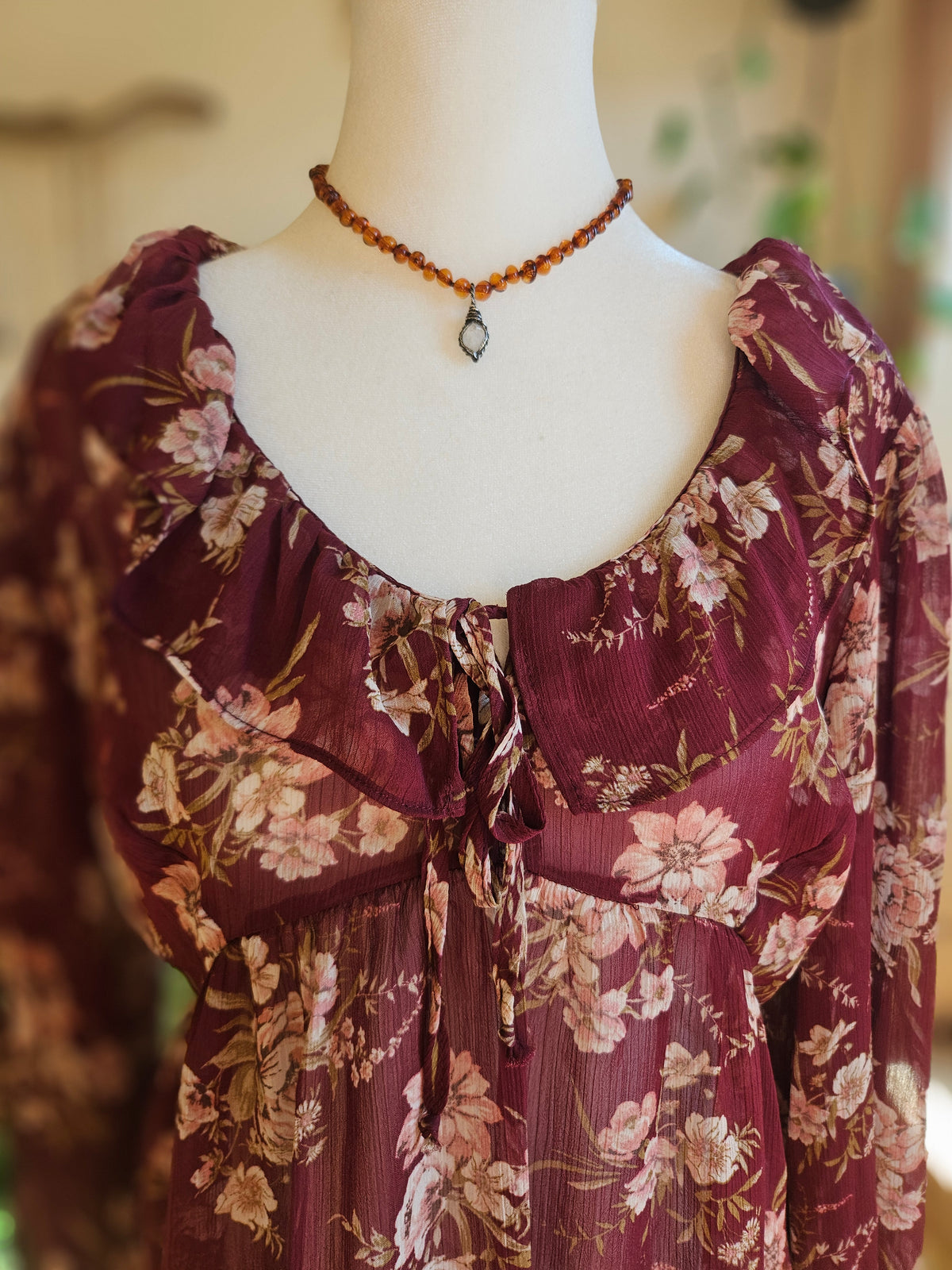 Size Large Sheer Floral Top