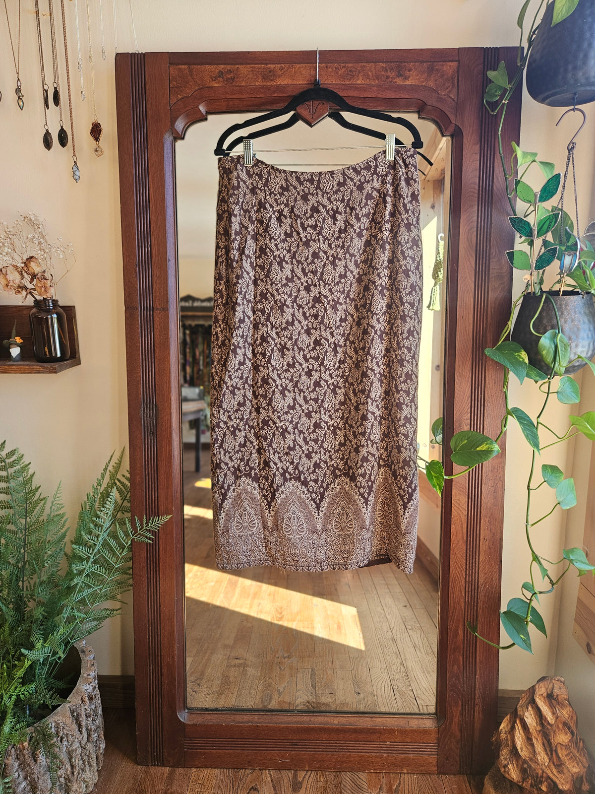 Size Large Brown & Cream Skirt